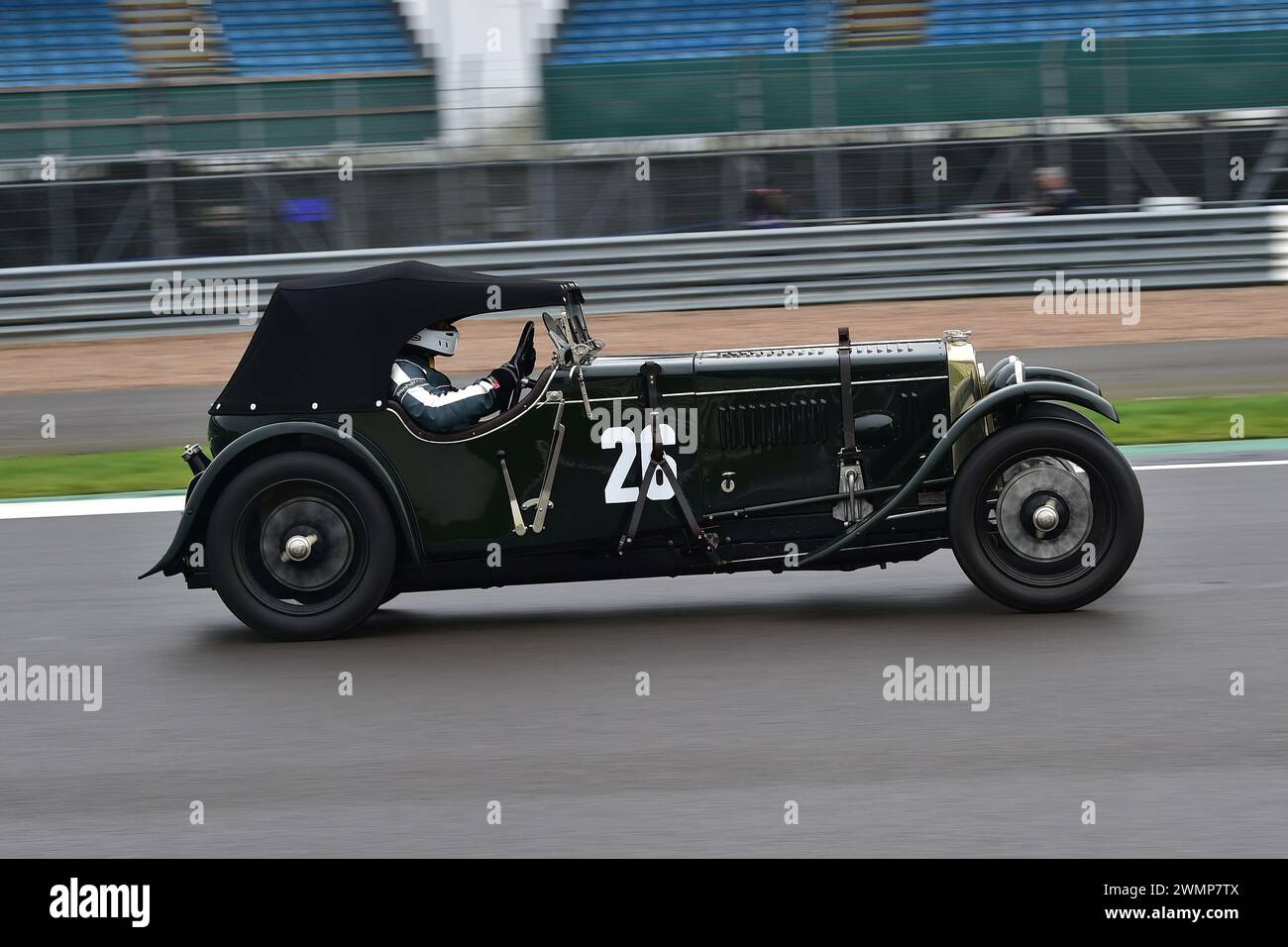 Mark Gold, Frazer Nash Super Sports, erstmals 1952 in der Pomeroy Trophy werden Autos aller Epochen und Typen angeboten. Es ist der Vintage Sports Car Club, VS Stockfoto