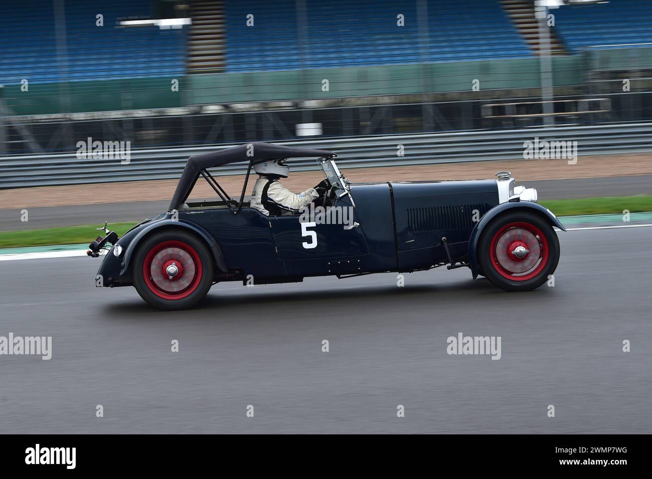 Edward Bradley, Aston Martin Mark III, der 1952 erstmals in der Pomeroy Trophy ausgetragen wurde, bietet Autos aller Epochen und Typen, darunter der Vintage Sports Car Club, Stockfoto