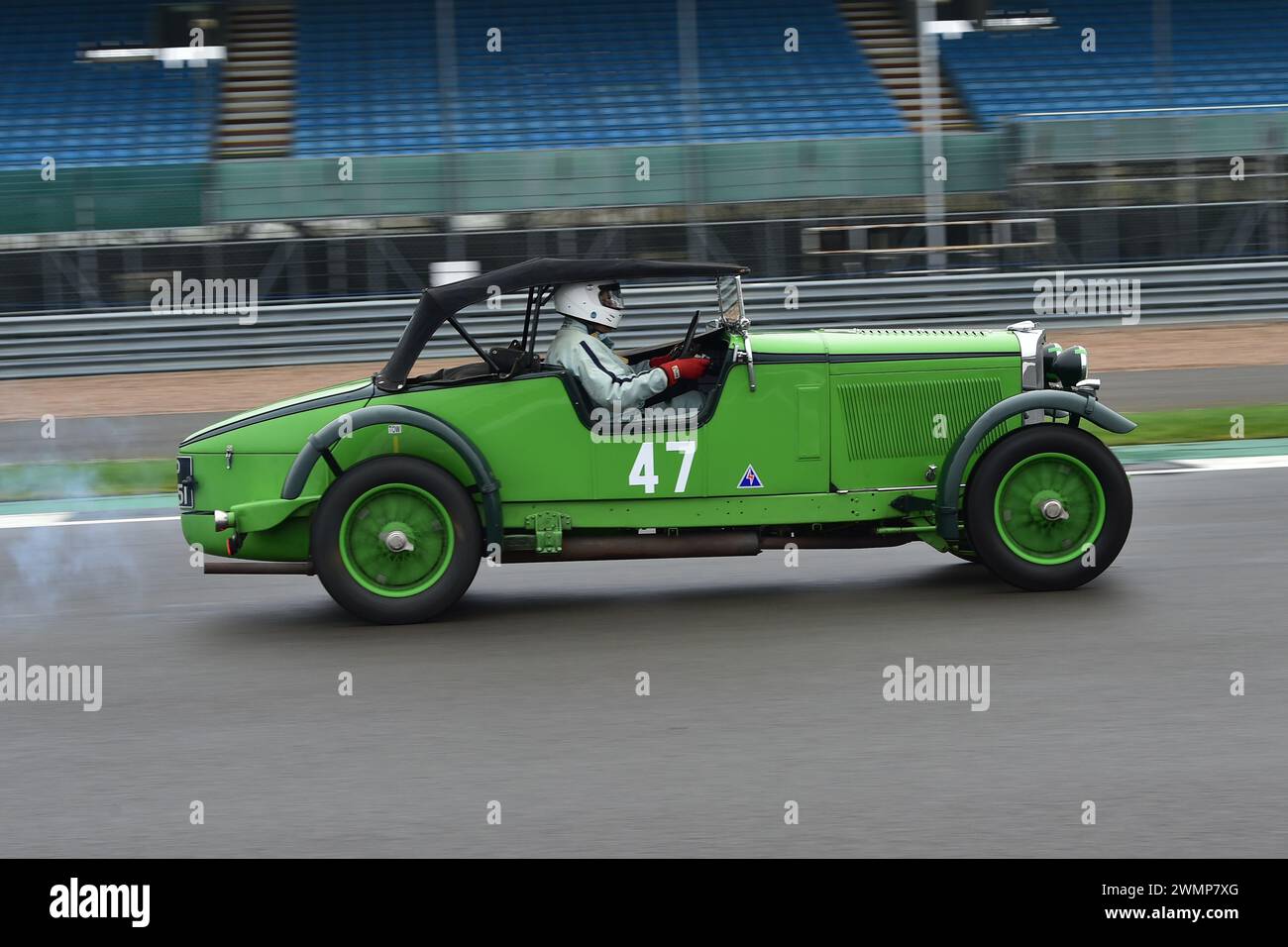 David Saxl, Roesch Talbot AV105, der 1952 erstmals in der Pomeroy Trophy gelaufen ist, bietet Autos aller Epochen und Typen, darunter der Vintage Sports Car Club, VSCC, Stockfoto