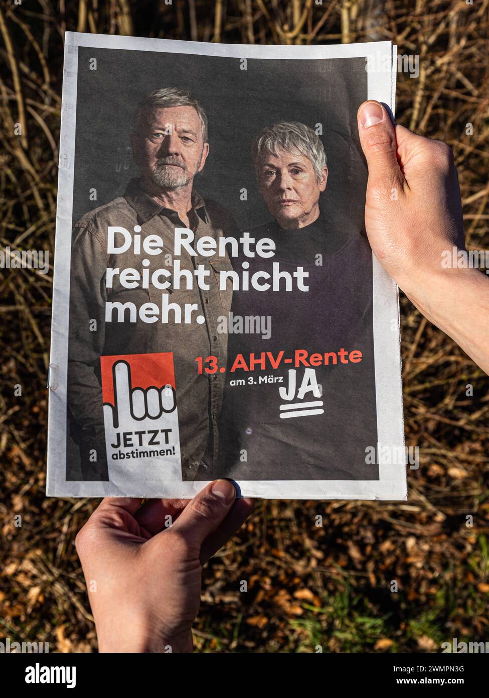  13. AHV-Rente Abstimmungsinformation der Befürworter zur 13. AHV-Rente Illustration 