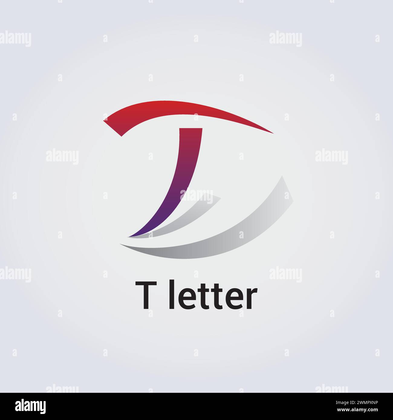 T Letter Icon Design einzelne isolierte Logo Design Marke Corporate Identity verschiedene Farben editierbare Vorlage Vektor Monogramm Emblem Illustration Marke Stock Vektor