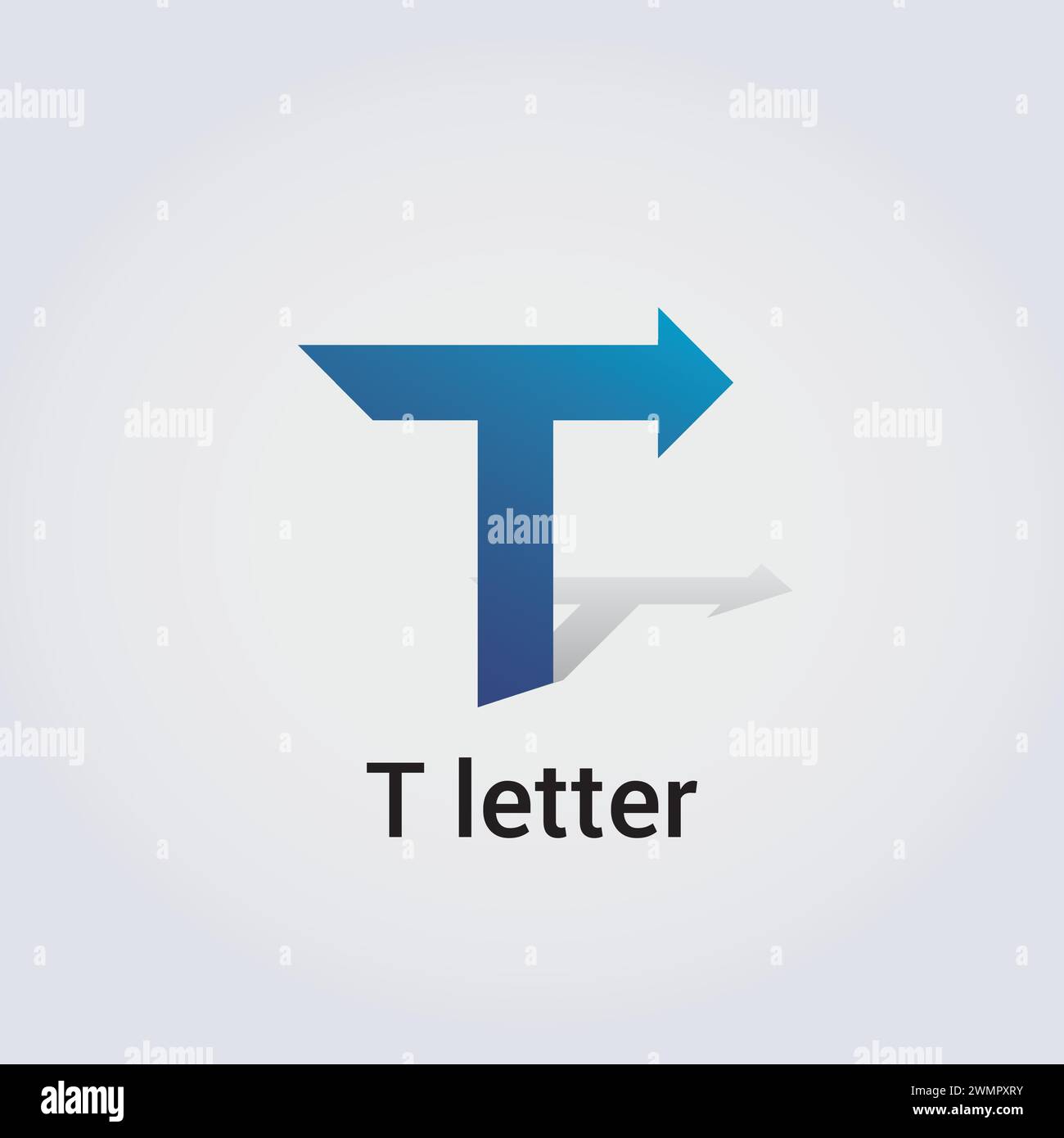 T Letter Icon Design einzelne isolierte Logo Design Marke Corporate Identity verschiedene Farben editierbare Vorlage Vektor Monogramm Emblem Illustration Marke Stock Vektor