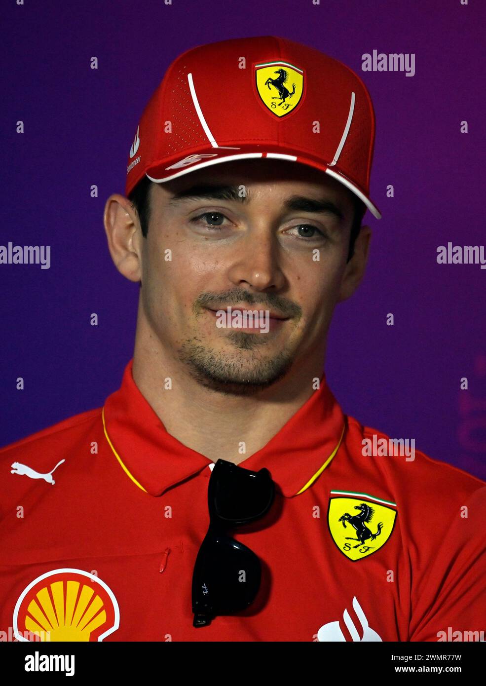 Sakhir, Bahrain. Februar 2024. BAHRAIN, Sakhir, 22. Februar: Nr. 16, Charles LECLERC, MCO, Team Scuderia Ferrari, SF24 am zweiten Tag der F1-Tests auf dem Bahrain International Circuit am 22. Februar 2024 in Bahrain, Formel-1-Vorsaison-Tests, Bild & Copyright Jerry ANDRE/ATP Images (ANDRE Jerry/ATP/SPP) Credit: SPP Sport Press Photo. /Alamy Live News Stockfoto