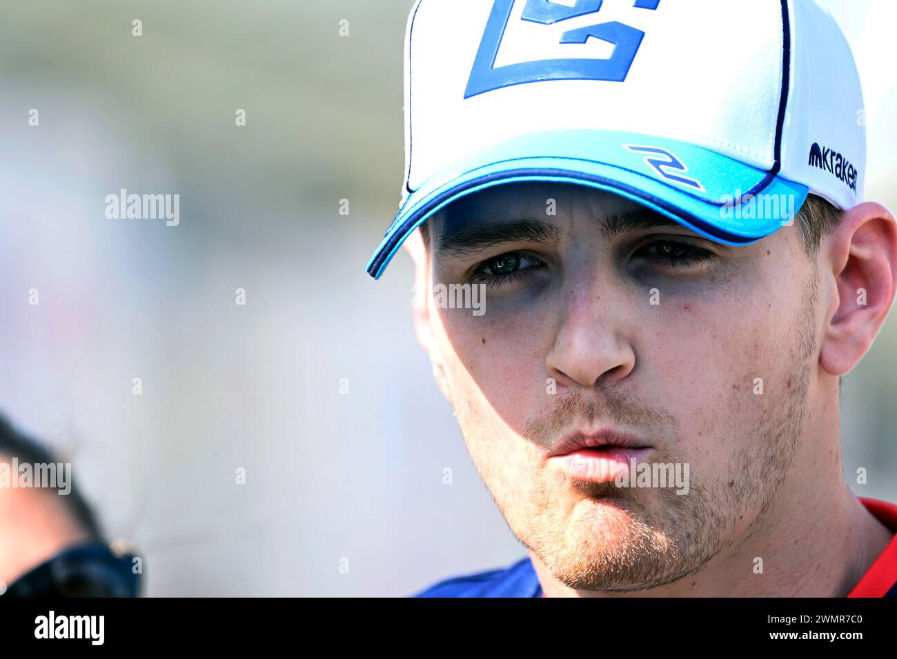 Sakhir, Bahrain. Februar 2024. BAHRAIN, Sakhir, 22. Februar: #2, Logan Sargeant, USA, Williams Racing, Team Williams F1 am zweiten Tag der F1-Tests auf dem Bahrain International Circuit am 22. Februar 2024 in Bahrain, Formel 1-Vorsaison-Tests, Bild & Copyright Jerry ANDRE/ATP Images (ANDRE Jerry/ATP/SPP) Credit: SPP Sport Press Photo. /Alamy Live News Stockfoto