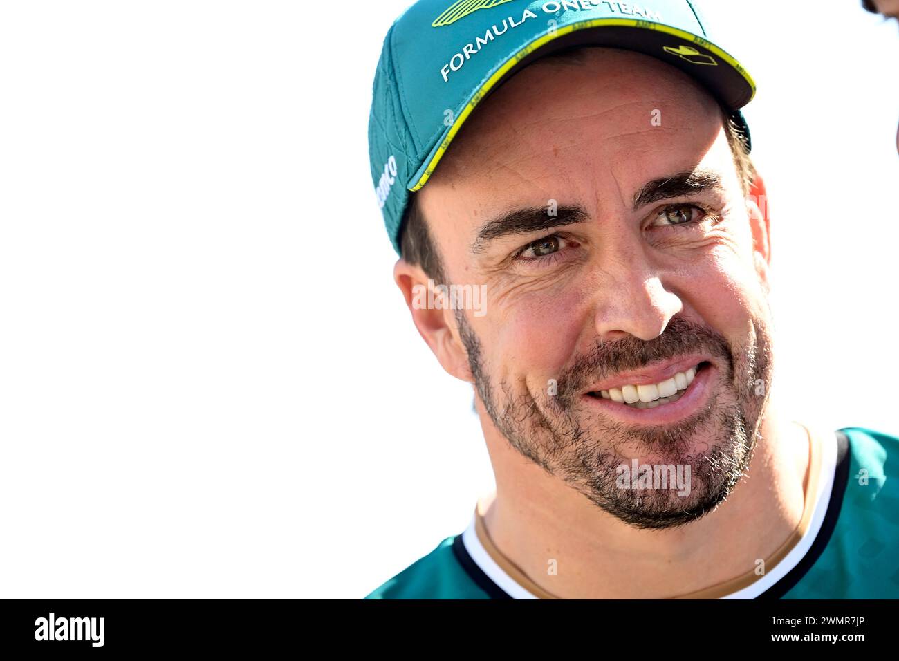 Sakhir, Bahrain. Februar 2024. BAHRAIN, Sakhir, 22. Februar: Nr. 14, Fernando ALONSO, ESP, Aston Martin Formel 1-Team, am zweiten Tag der F1-Tests auf dem Bahrain International Circuit am 22. Februar 2024 in Bahrain, Formel 1-Vorsaison-Tests, Bild & Copyright Jerry ANDRE/ATP Images (ANDRE Jerry/ATP/SPP) Credit: SPP Sport Press Photo. /Alamy Live News Stockfoto