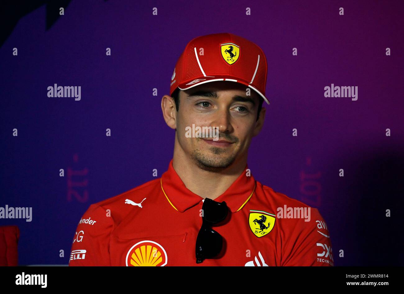 Sakhir, Bahrain. Februar 2024. BAHRAIN, Sakhir, 22. Februar: Nr. 16, Charles LECLERC, MCO, Team Scuderia Ferrari, SF24 am zweiten Tag der F1-Tests auf dem Bahrain International Circuit am 22. Februar 2024 in Bahrain, Formel-1-Vorsaison-Tests, Bild & Copyright Jerry ANDRE/ATP Images (ANDRE Jerry/ATP/SPP) Credit: SPP Sport Press Photo. /Alamy Live News Stockfoto