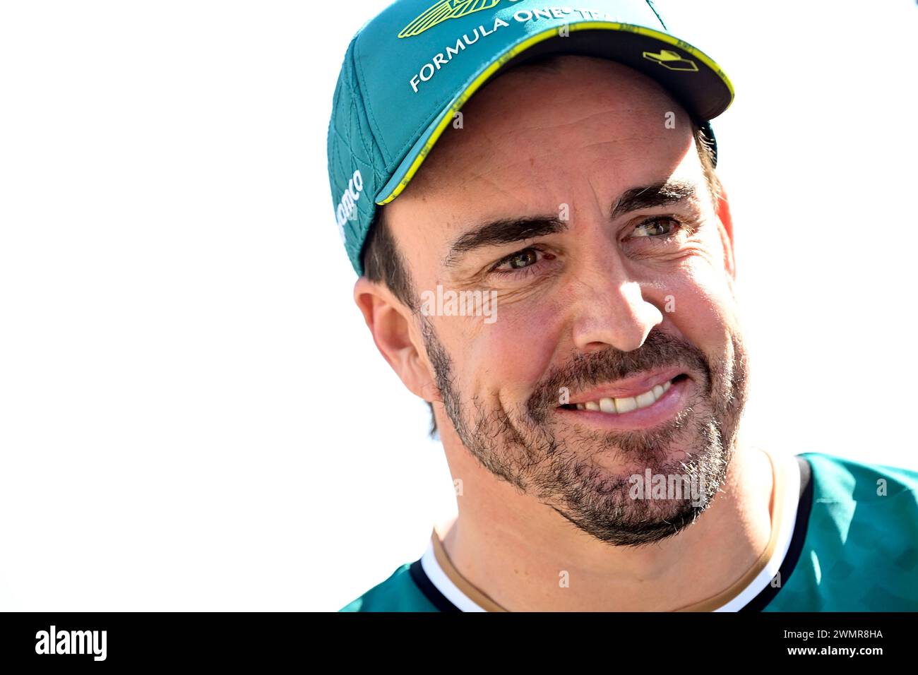 Sakhir, Bahrain. Februar 2024. BAHRAIN, Sakhir, 22. Februar: Nr. 14, Fernando ALONSO, ESP, Aston Martin Formel 1-Team, am zweiten Tag der F1-Tests auf dem Bahrain International Circuit am 22. Februar 2024 in Bahrain, Formel 1-Vorsaison-Tests, Bild & Copyright Jerry ANDRE/ATP Images (ANDRE Jerry/ATP/SPP) Credit: SPP Sport Press Photo. /Alamy Live News Stockfoto