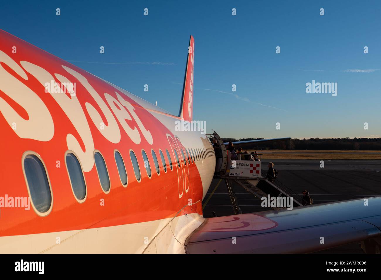 AEREO Easy Jet aeroporto Malpensa Stockfoto