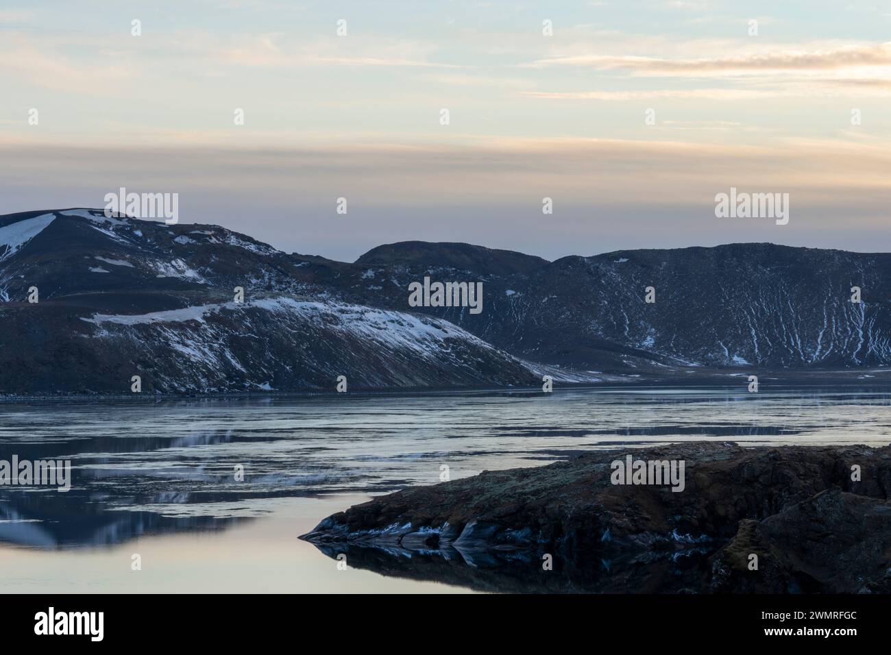 Island wilde Landschaft auf der Halbinsel Reykjanes Stockfoto