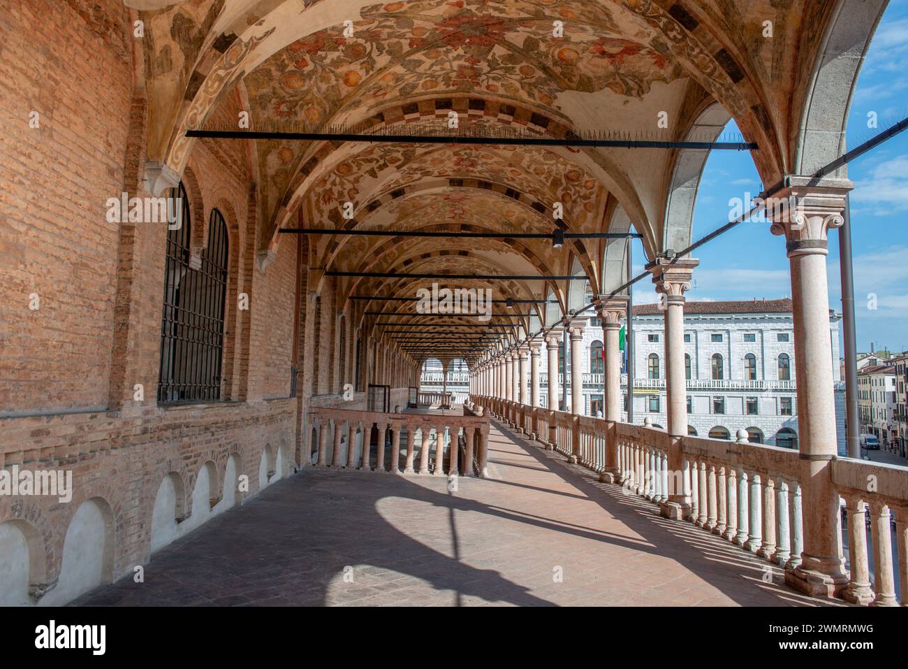 Der Palast des Grundes von Padua ist der alte Sitz der Verwaltung und der Höfe der Stadt. Stockfoto