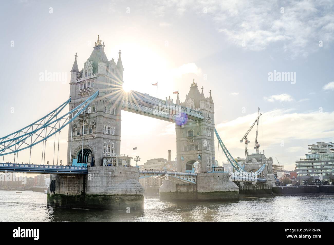 London Tower Bridge über die themse Stockfoto