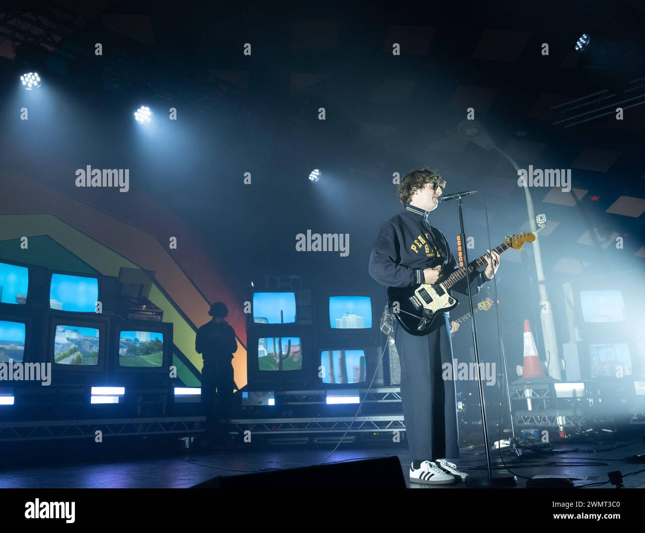 Jack Cochrane von den Snuts trat am 27. Februar 2024 in Barrowland in Glasgow auf Stockfoto