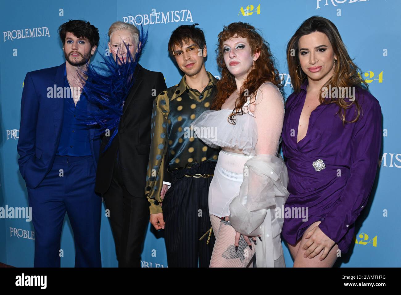 James Scully, Tilda Swinton, Julio Torres, Spike Einbinder und Charlene Inkarnate Stockfoto