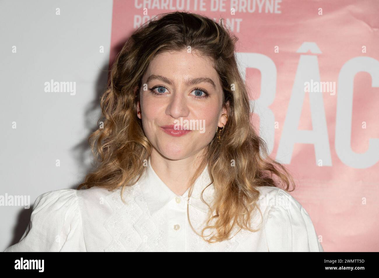 Paris, Frankreich. Februar 2024. Schauspielerin Charlotte de Bruyne