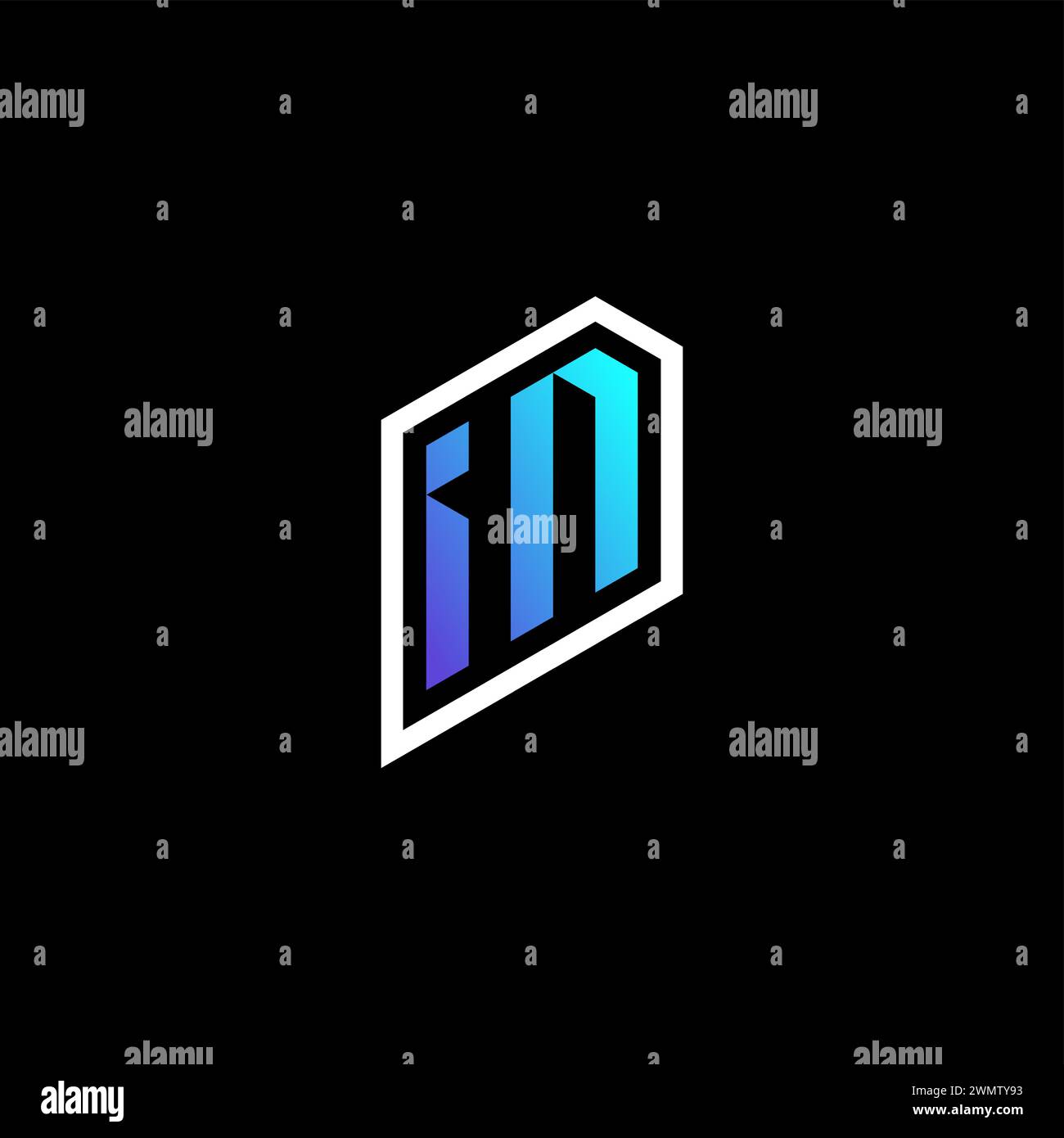 IN DEN ersten Gradient Blue-Gaming-Konzepten für E-Sport-Team, Zucken und Streamer Stock Vektor