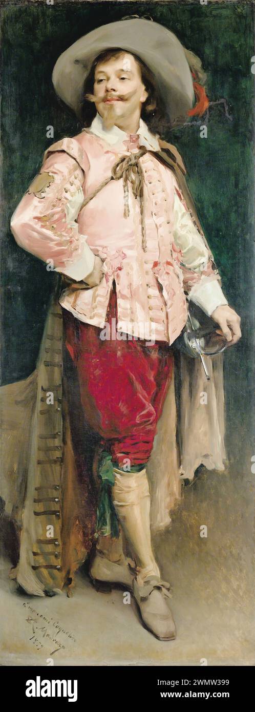 De Madrazo y Garreta Raimundo - Portrait en pied de Constant Coquelin l'aîné (1879) Stockfoto