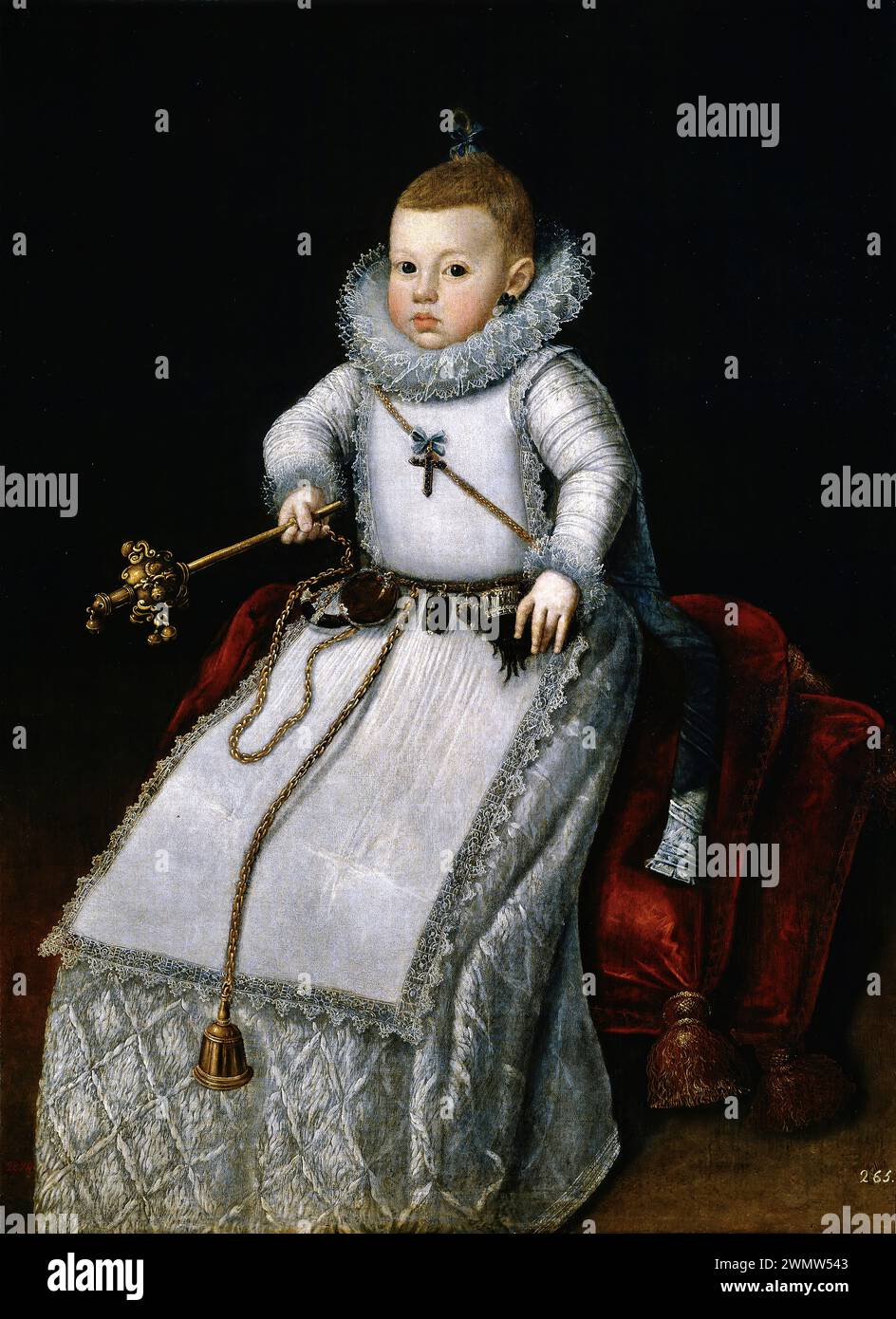 Morán Santiago - La infanta Margarita Francisca, hija de Felipe III (1610c.) Stockfoto