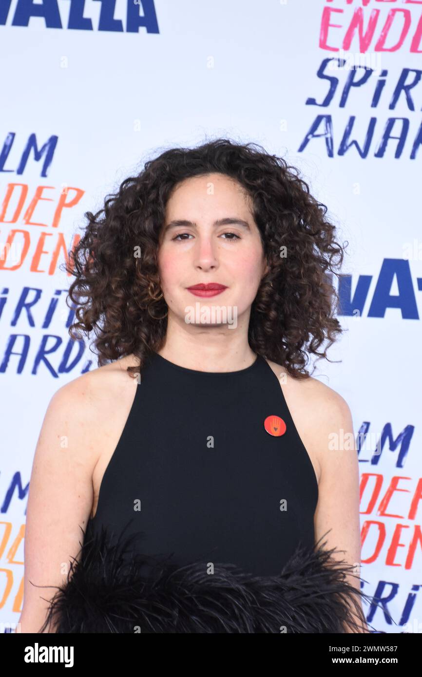 Santa Monica, Kalifornien, USA 25. Februar 2024 Lina Soualem nimmt am 25. Februar 2024 an den Film Independent Spirit Awards 2024 in Santa Monica, Kalifornien, USA Teil. Foto: Barry King/Alamy Stock Photo Stockfoto