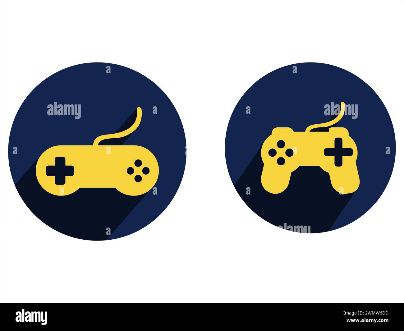 Kunst Illustration Sport Icon Logo Design Konzept Vektor Silhouette Logotyp isoliertes Element Symbol Satz Konsole Joypad Video Gam Stock Vektor