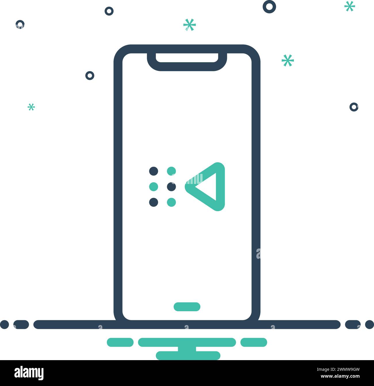 Symbol für zurück, Antwort Stock Vektor