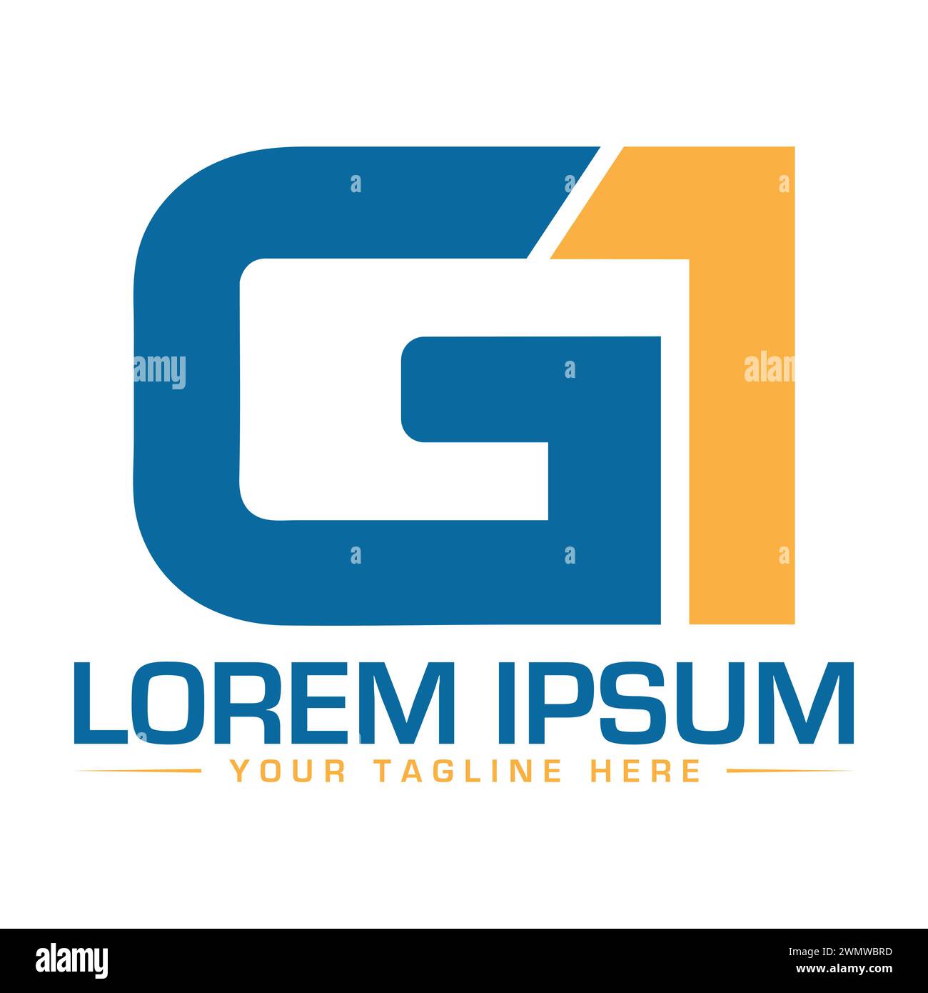 G1-Logo-Design Stock Vektor