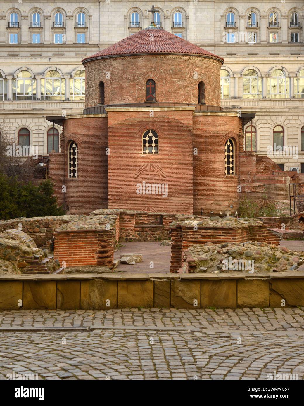 St. George Kirche oder Rotunde Kirche aus dem 3. Jahrhundert als ältestes Gebäude und Wahrzeichen in Sofia Bulgarien, Osteuropa, Balkan, EU Stockfoto