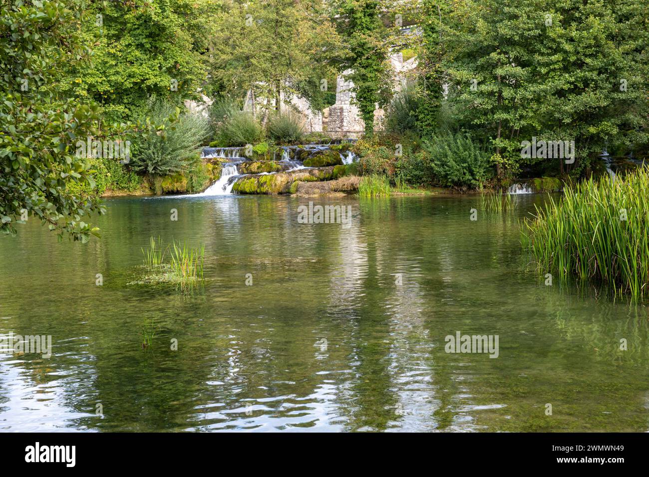 Wasser soweit das Auge reicht Stockfoto