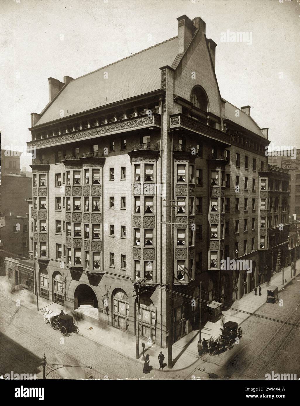 St. Nicholas Hotel, 407 North Eighth Street. (Nordwestliche Ecke der 8. Und Locust Street. Auch bekannt als Victoria Building). Foto 1905. Stockfoto