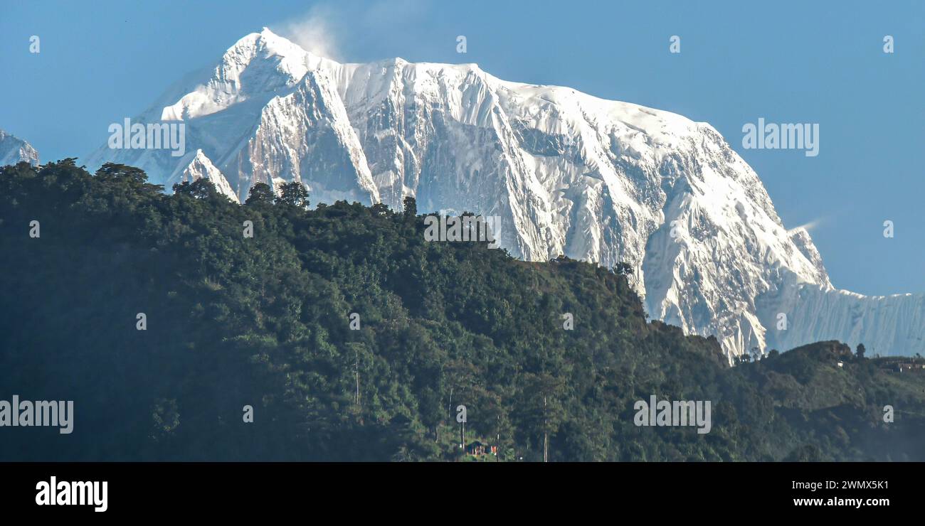 Népal; montagnes et vallées, katmmandou Stockfoto