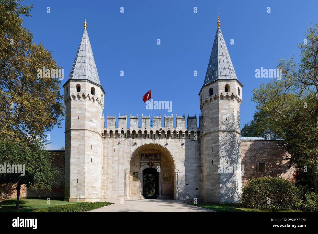 Grußtor, Haupteingang zum Topkapi-Palast, Istanbul, Türkei Stockfoto
