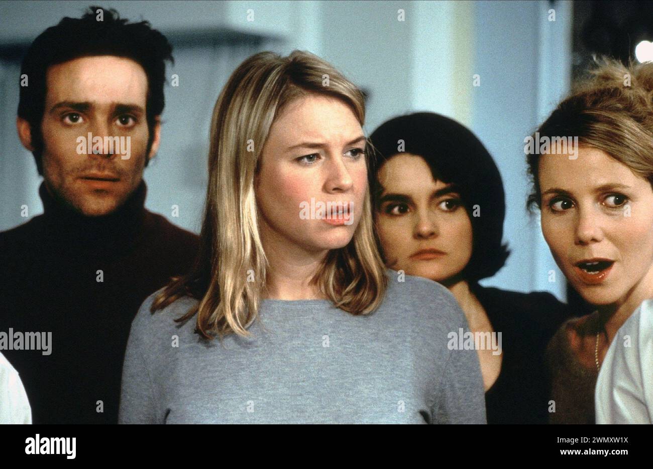 Bridget Jones's Tagebuch 2001 Renee Zellweger, James Callis, Shirley Henderson und Sally Phillips Stockfoto