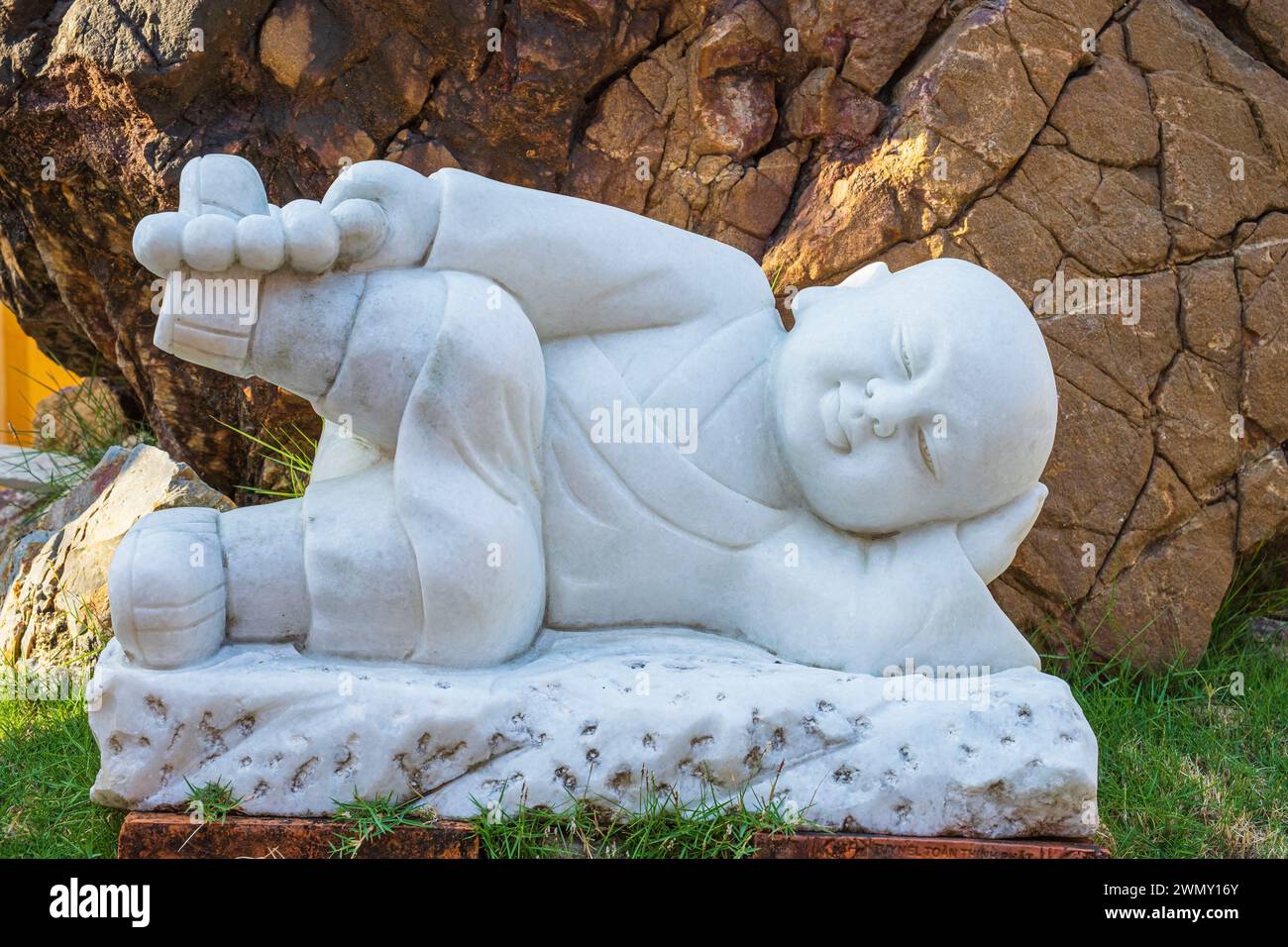 Vietnam, Mekong Delta, Provinz Kien Giang, Ha Tien, Tam Bao buddhistische Pagode Stockfoto