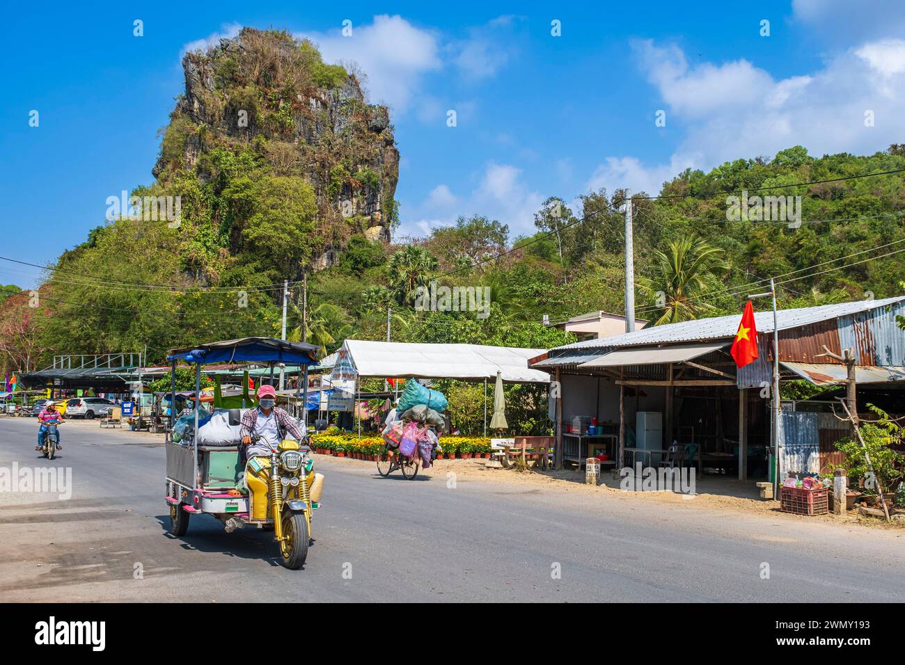 Vietnam, Mekong Delta, Provinz Kien Giang, Ha Tien, Thach Dong Site Stockfoto
