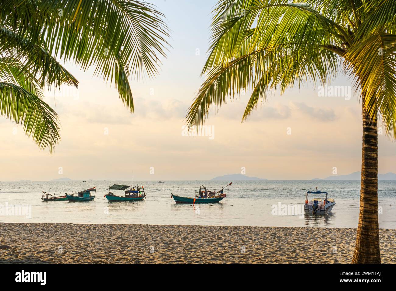 Vietnam, Mekong Delta, Provinz Kien Giang, Ha Tien, Mui Nai Strand Stockfoto