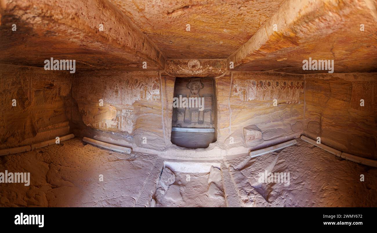 Ägypten, Assuan, nubische Denkmäler von Abu Simbel bis Philae, die von der UNESCO zum Weltkulturerbe erklärt wurden, Grab von Pennut Stockfoto