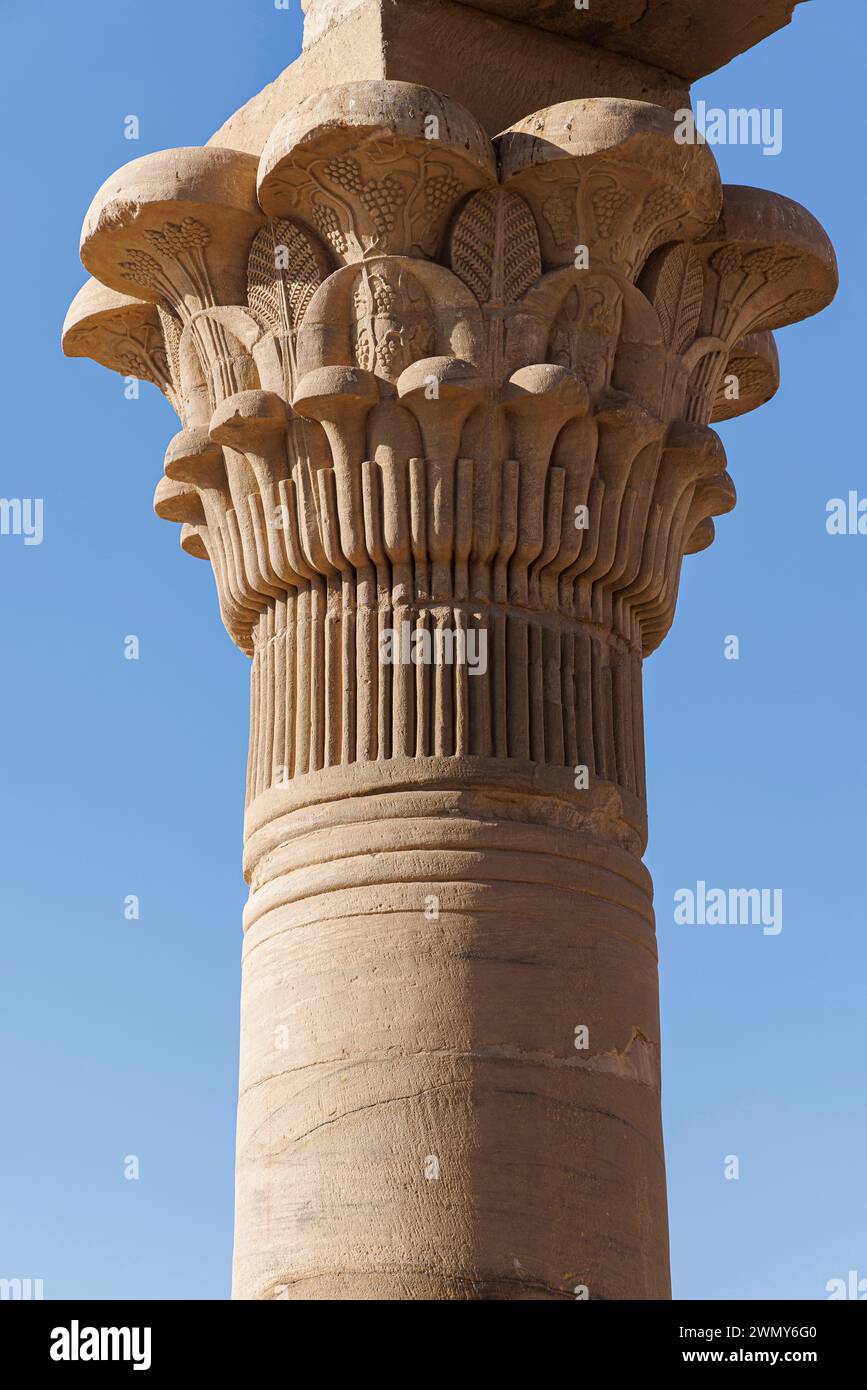 Ägypten, Assuan, nubische Denkmäler von Abu Simbel bis Philae, die vom UNESCO-Kiosk Qertassi zum Weltkulturerbe erklärt wurden Stockfoto