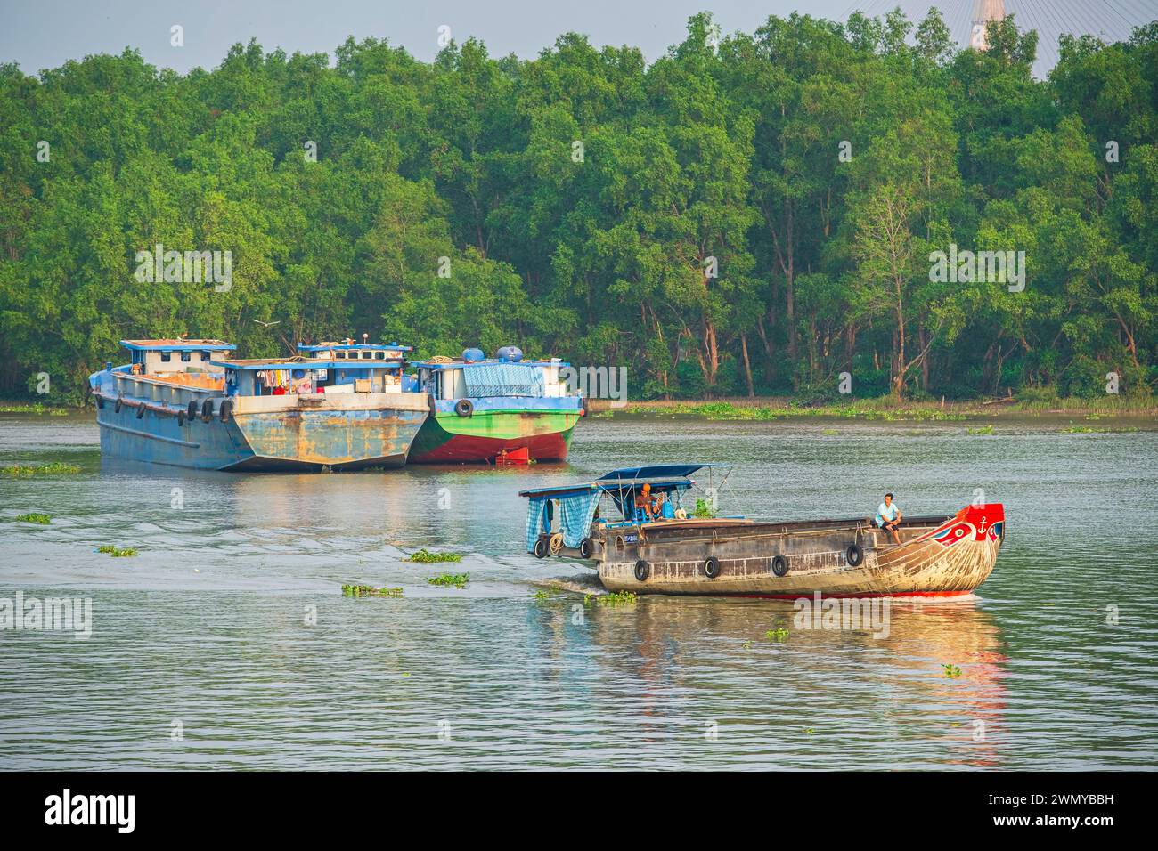 Vietnam, Mekong Delta, Can Tho, Navigation auf dem Fluss Can Tho Stockfoto