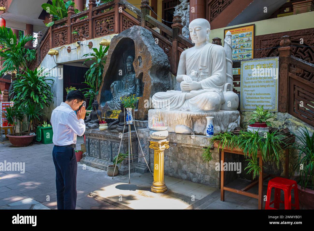 Vietnam, Mekong Delta, Can Tho, Phat-hoc-buddhistische Pagode Stockfoto