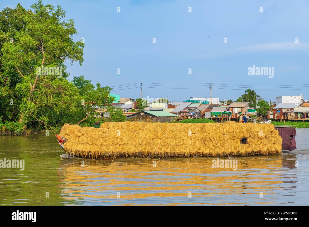Vietnam, Mekong Delta, Sa Dec, Navigation auf dem Sa Dec Fluss Stockfoto
