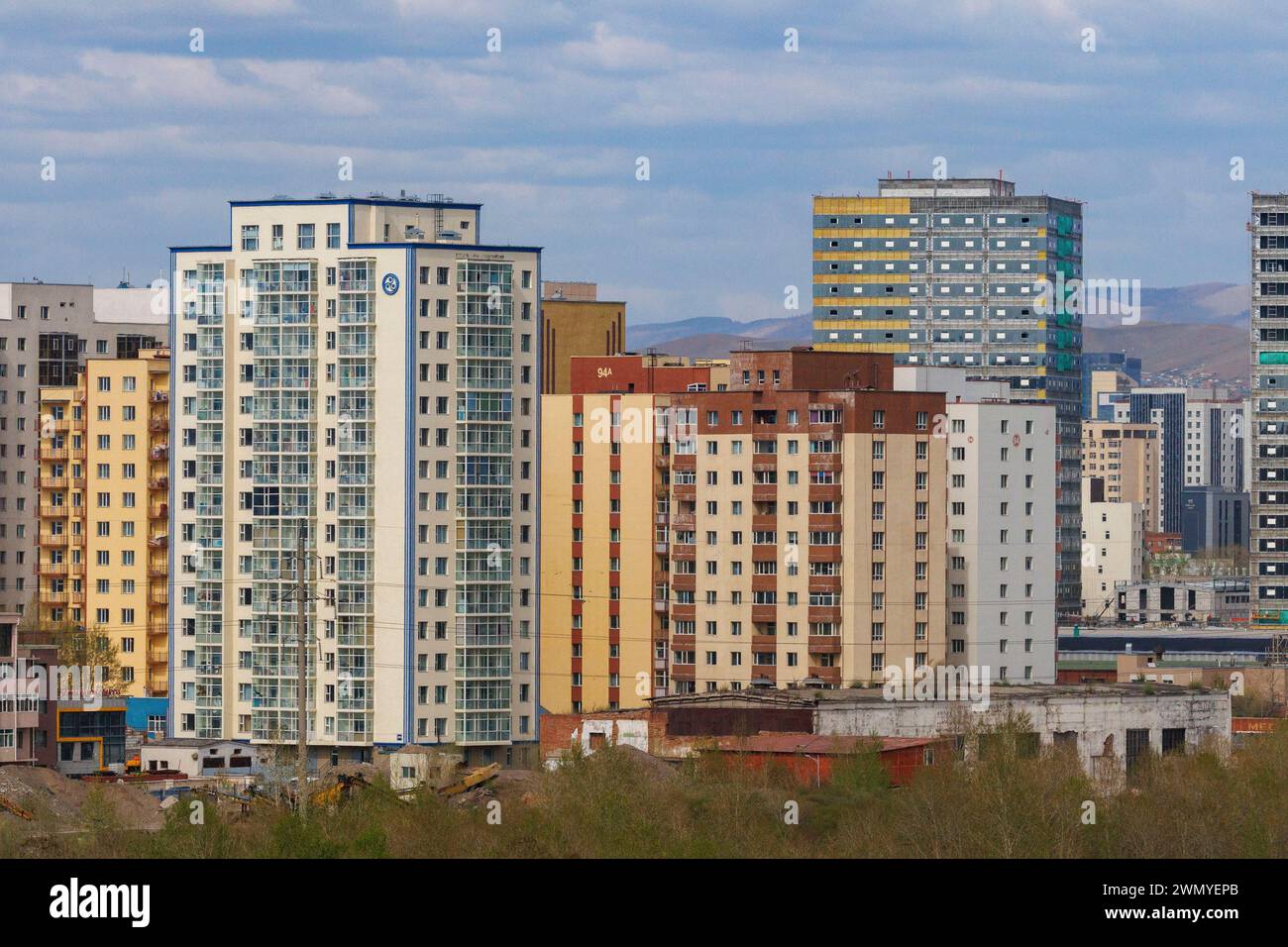 Mongolei, mongolische Hauptstadt Ulaanbaatar, Stadt Ulanbator Stockfoto