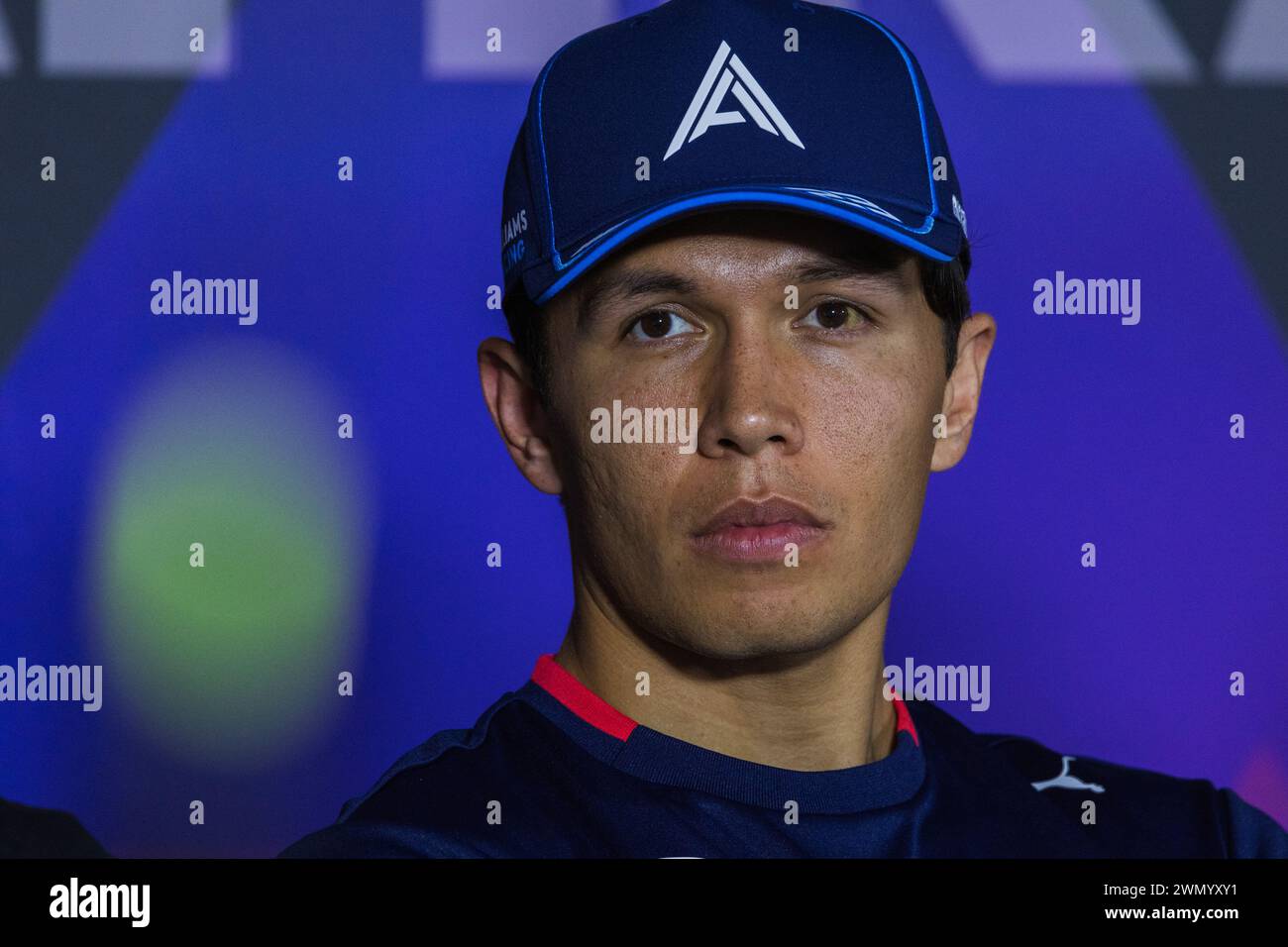 MANAMA, BAHRAIN, Bahrain International Circuit, 28.Februar 2024: Alexander Albon aus Thailand und Williams Racing während des Formel-1-Grand Prix von Bahrain Stockfoto