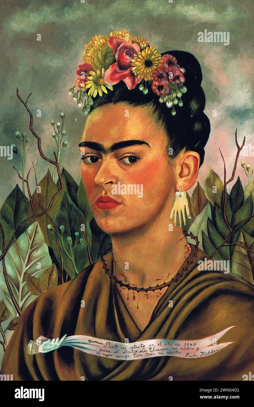 Frida Kahlo - Selbstporträt 1940 Stockfoto