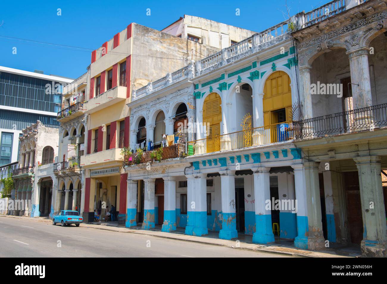 Centro de Danza de la Habana am Paseo del Prado zwischen Calle Genios und Refugio Street in Old Havanna (La Habana Vieja), Kuba. Das alte Havanna ist ein World H Stockfoto
