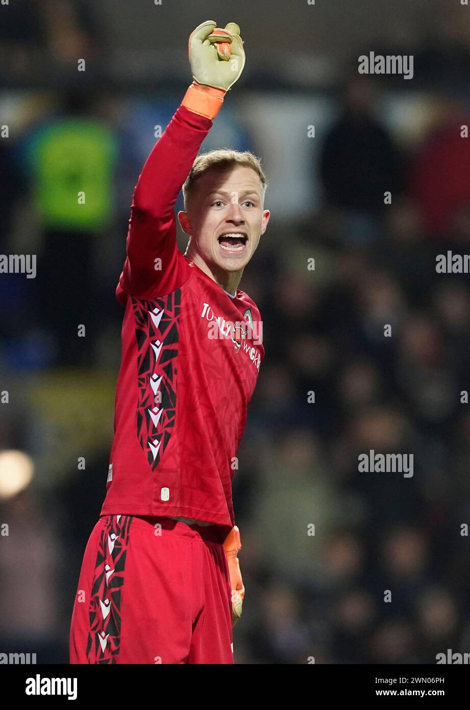 Blackburn, Großbritannien. Februar 2024. Aynsley Pears von Blackburn Rovers während des FA Cup Spiels in Ewood Park, Blackburn. Der Bildnachweis sollte lauten: Andrew Yates/Sportimage Credit: Sportimage Ltd/Alamy Live News Stockfoto