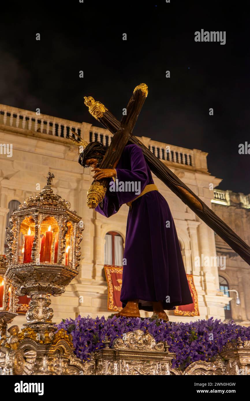 Passage von Jesus der Passion während der Karwoche in Sevilla, Spanien Stockfoto