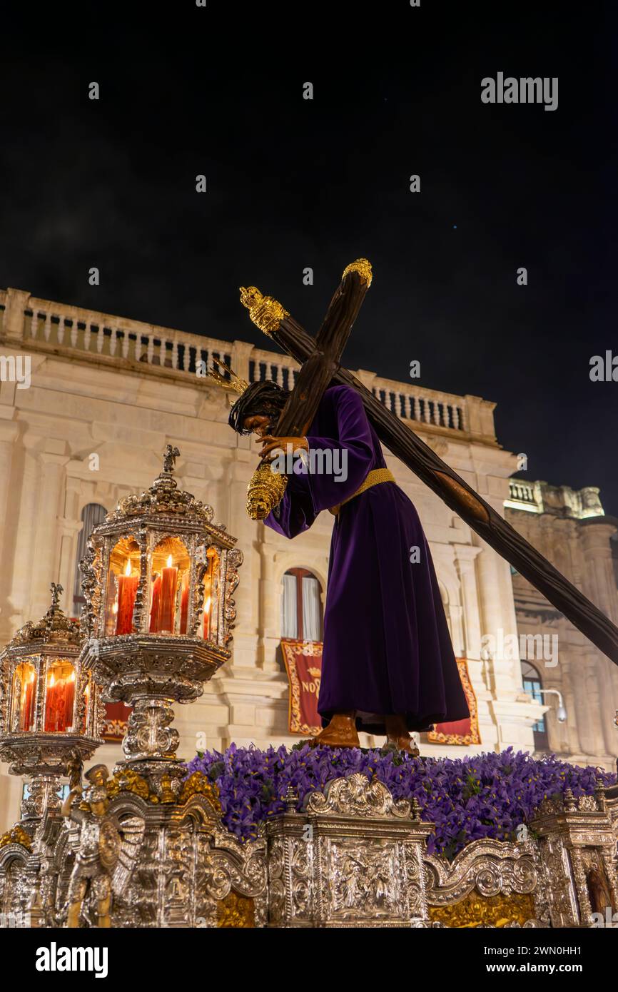 Passage von Jesus der Passion während der Karwoche in Sevilla, Spanien Stockfoto