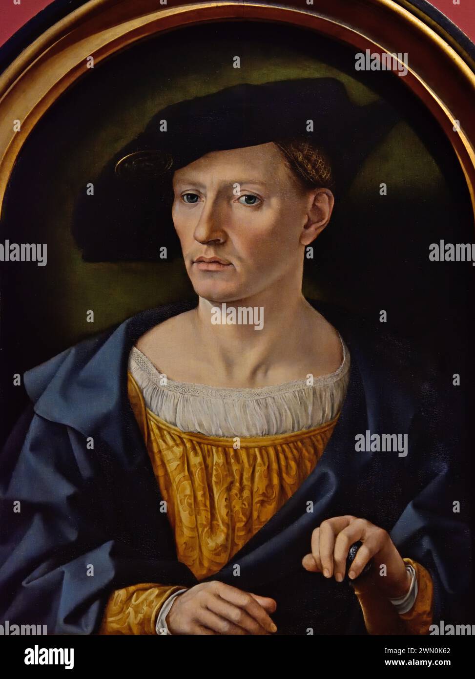 Porträt eines Mannes 1525 Jan Gossaert (Jean Gossart) 1478 – 1532 Maler aus den Niederlanden (Jan Mabuse) Belgien Belgien Belgien Niederlande Stockfoto