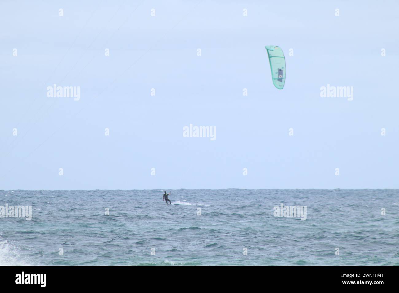 Kitetag am Kitestrand Sal Island Kap Verde Stockfoto