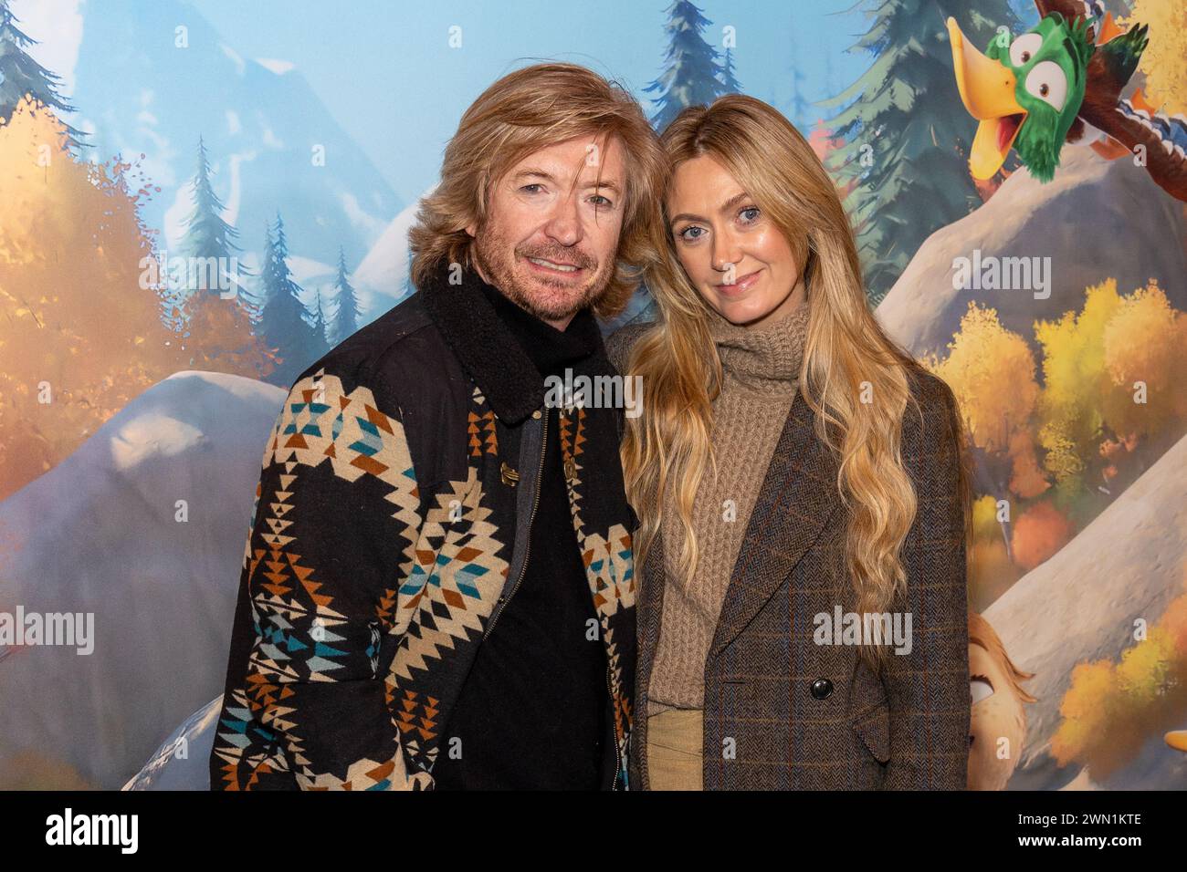 Gäste nehmen an der Migration UK Gala Screening im Vue, Leicester Square Teil mit: Nicky Clarke, Kelly Clarke Where: London, United Kingdom Wann: 28 Jan 2024 Credit: Phil Lewis/WENN Stockfoto