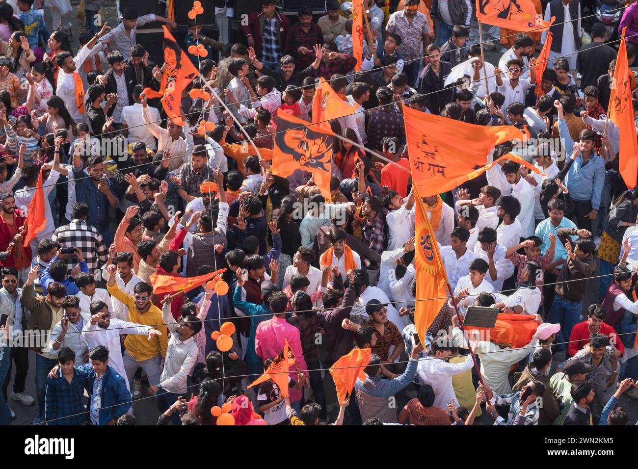 Tempelfestival Udaipur Rajasthan Indien Stockfoto